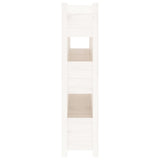 Planter White 112x25x104.5 cm Solid Wood Pine - Rear View