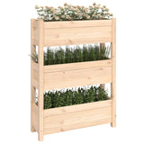 Planter 77x25x104.5 cm Solid Wood Pine - Top-Down View