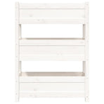 Planter White 77x25x104.5 cm Solid Wood Pine