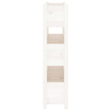 Planter White 77x25x104.5 cm Solid Wood Pine