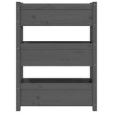 Planter Grey 77x25x104.5 cm Solid Wood Pine