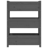 Planter Grey 77x25x104.5 cm Solid Wood Pine - 45-Degree Angle