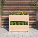 Planter 77x25x66 cm Solid Wood Pine - Side View