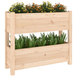 Planter 77x25x66 cm Solid Wood Pine - Top-Down View