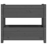 Planter Grey 77x25x66 cm Solid Wood Pine - 45-Degree Angle