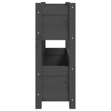 Planter Grey 77x25x66 cm Solid Wood Pine