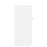 Key Cabinet White 40x8.5x20 cm Engineered Wood&Steel - Close-Up Angle