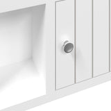 Key Cabinet White 40x8.5x20 cm Engineered Wood&Steel - Extra Image
