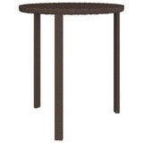 Side Tables 3 pcs Brown Poly Rattan - 45-Degree Angle