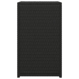 C Table Black 40x35x60 cm Poly Rattan