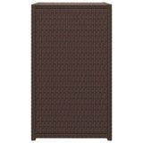 C Table Brown 40x35x60 cm Poly Rattan