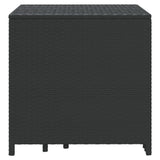 Nesting Tables 3 pcs Black Poly Rattan