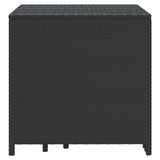 Nesting Tables 3 pcs Black Poly Rattan - 45-Degree Angle