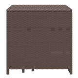 Nesting Tables 3 pcs Brown Poly Rattan - 45-Degree Angle