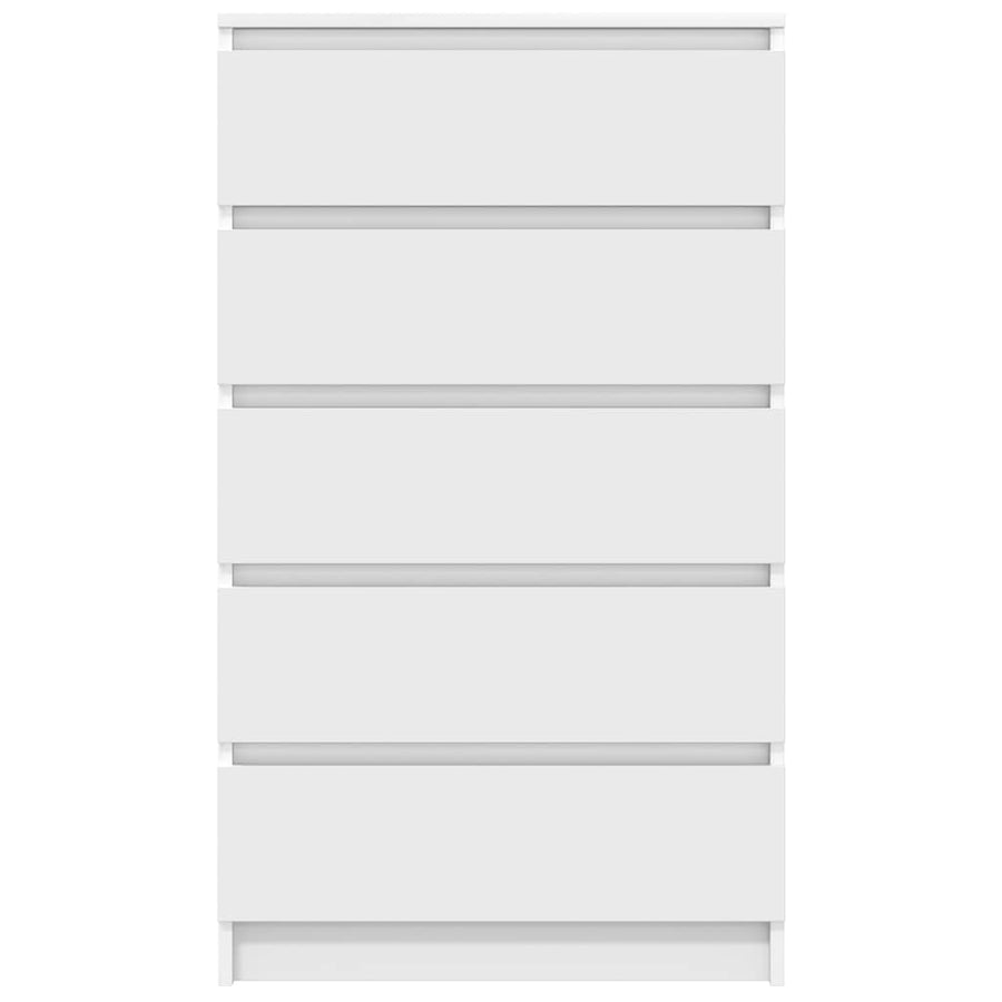 Drawer Cabinet White 60x36x103 cm Engineered Wood