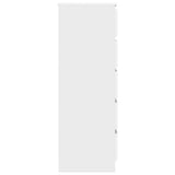 Drawer Cabinet White 60x36x103 cm Engineered Wood