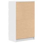 Drawer Cabinet White 60x36x103 cm Engineered Wood