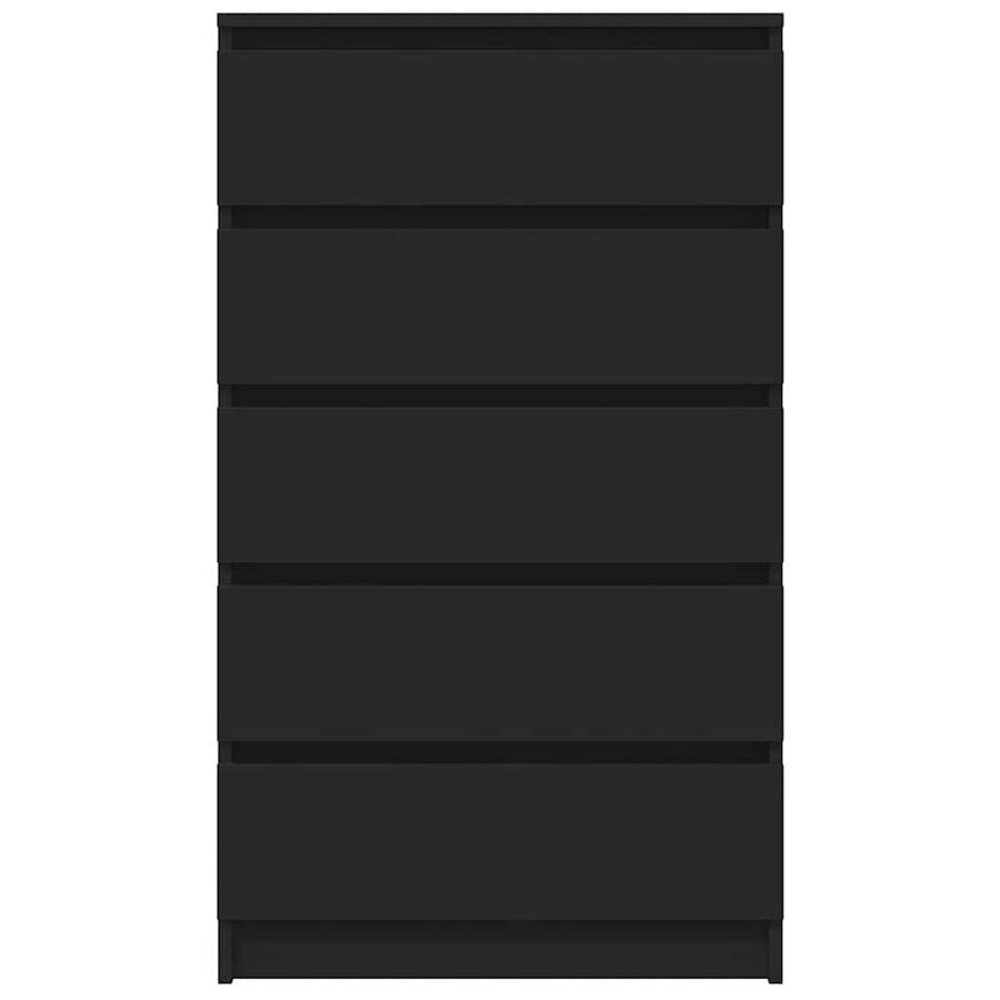 Drawer Cabinet Black 60x36x103 cm Engineered Wood