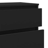 Drawer Cabinet Black 60x36x103 cm Engineered Wood - Low Angle