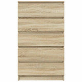 Drawer Cabinet Sonoma Oak 60x36x103 cm Engineered Wood