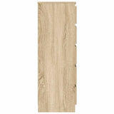 Drawer Cabinet Sonoma Oak 60x36x103 cm Engineered Wood - 45-Degree Angle