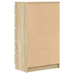Drawer Cabinet Sonoma Oak 60x36x103 cm Engineered Wood