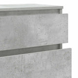 Drawer Cabinet Concrete Grey 60x36x103 cm Engineered Wood - Low Angle