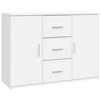 Sideboard White 91x29.5x65 cm Engineered Wood