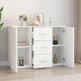 Sideboard White 91x29.5x65 cm Engineered Wood - Side View