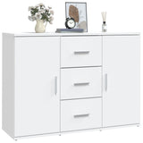 Sideboard White 91x29.5x65 cm Engineered Wood - Top-Down View