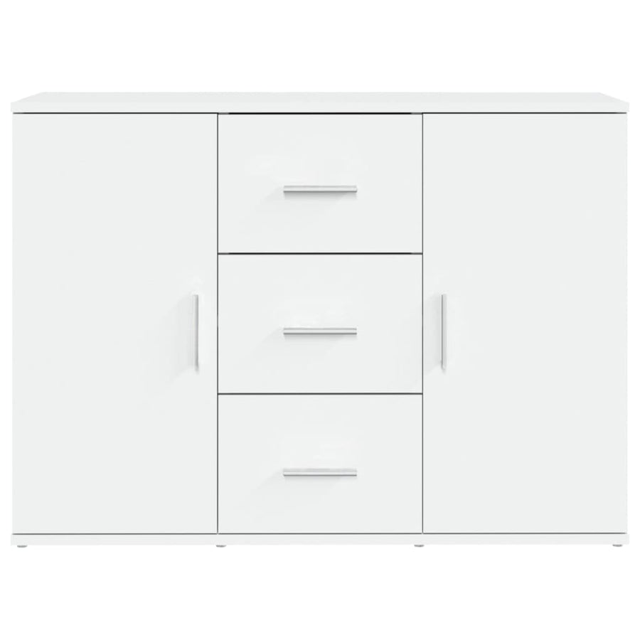 Sideboard White 91x29.5x65 cm Engineered Wood