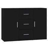 Sideboard Black 91x29.5x65 cm Engineered Wood