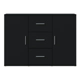Sideboard Black 91x29.5x65 cm Engineered Wood