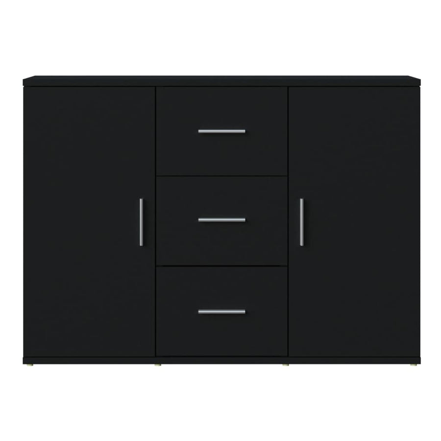 Sideboard Black 91x29.5x65 cm Engineered Wood