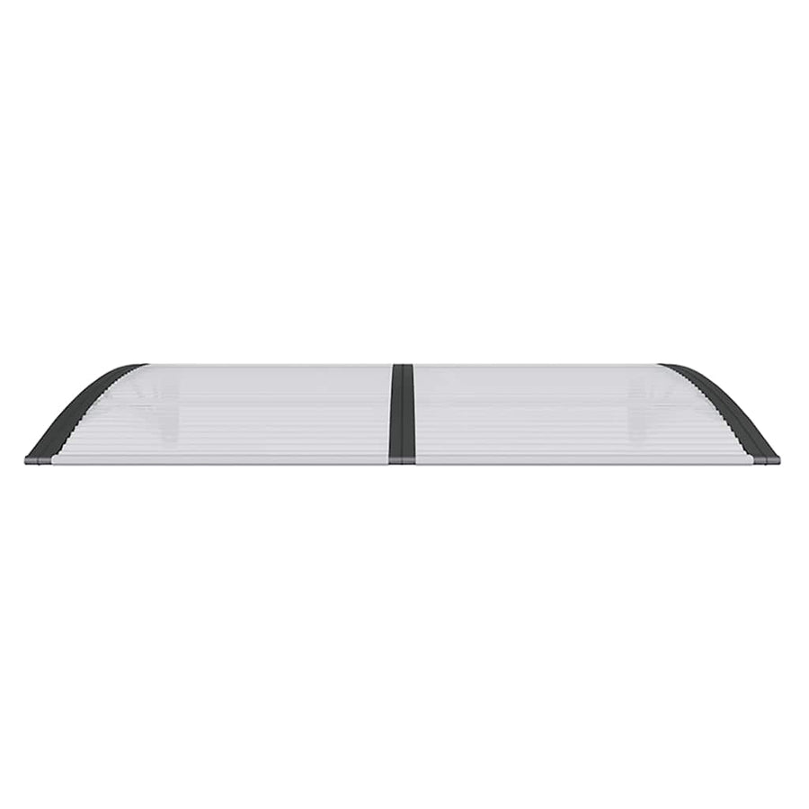 Door Canopy Black 150x100 cm Polycarbonate