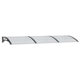 Door Canopy Black 300x100 cm Polycarbonate