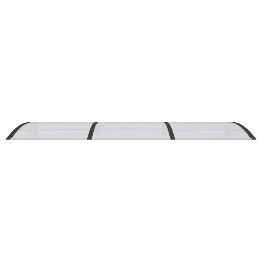 Door Canopy Black 300x100 cm Polycarbonate