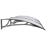 Door Canopy Black 300x100 cm Polycarbonate