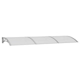 Door Canopy Grey 300x100 cm Polycarbonate