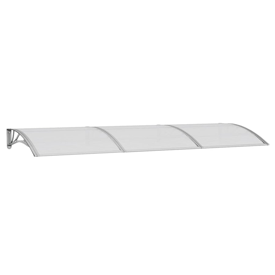 Door Canopy Grey 300x100 cm Polycarbonate