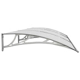 Door Canopy Grey 300x100 cm Polycarbonate - 45-Degree Angle