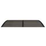 Door Canopy Black 150x100 cm Polycarbonate