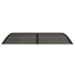Door Canopy Black 150x100 cm Polycarbonate