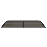 Door Canopy Black 150x100 cm Polycarbonate - Top-Down View