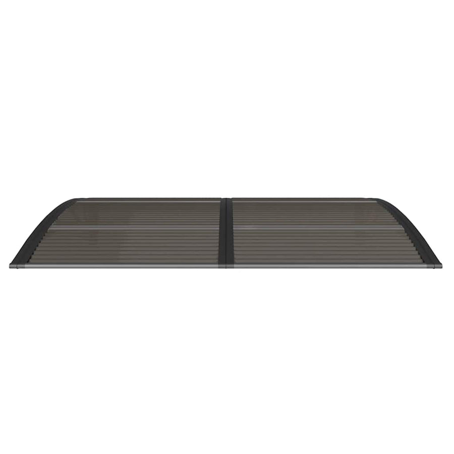 Door Canopy Black 150x100 cm Polycarbonate