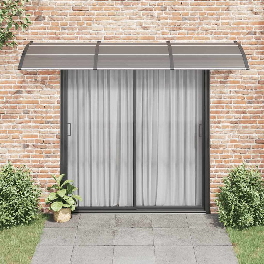 Door Canopy Black 300x100 cm Polycarbonate