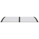 Door Canopy Black and Transparent 150x75 cm Polycarbonate - Top-Down View