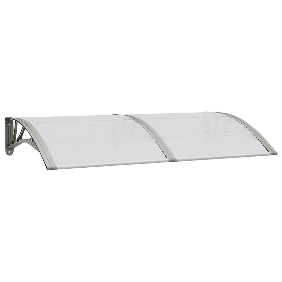 Door Canopy Grey 150x75 cm Polycarbonate