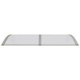 Door Canopy Grey 150x75 cm Polycarbonate