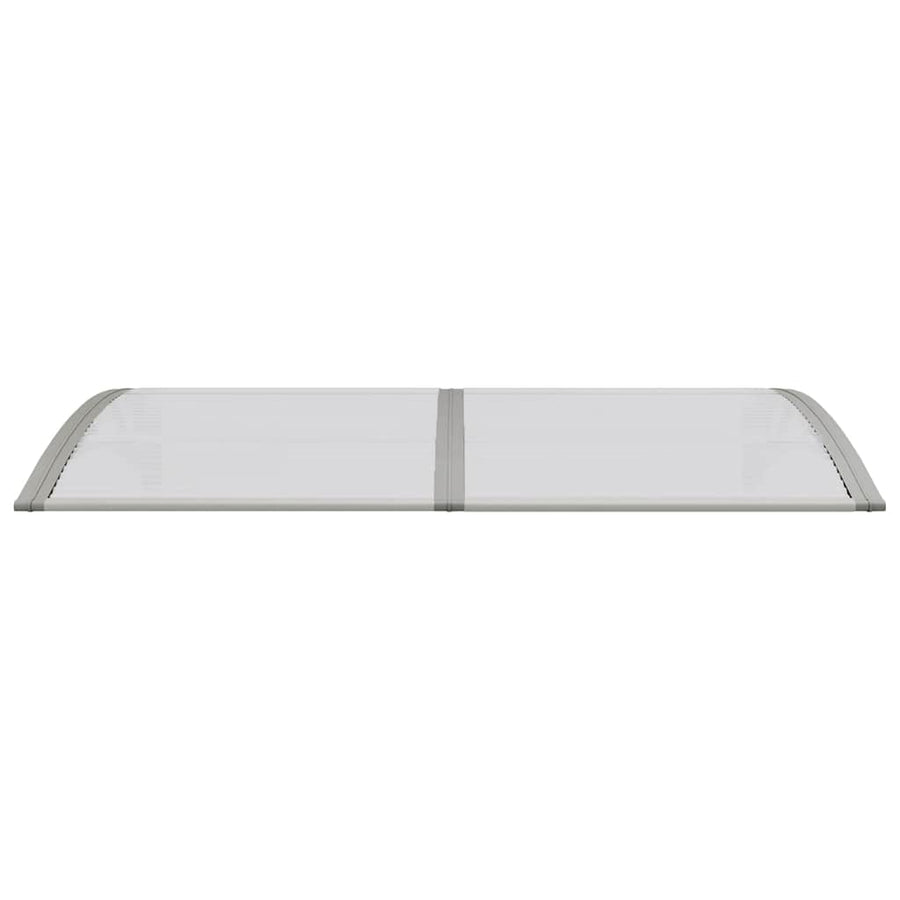 Door Canopy Grey 150x75 cm Polycarbonate